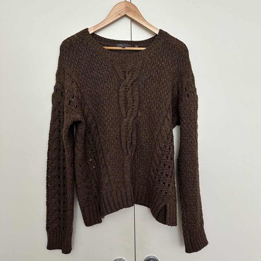 Vince sweater, half yak half wool, super soft. Beautiful texture, size large